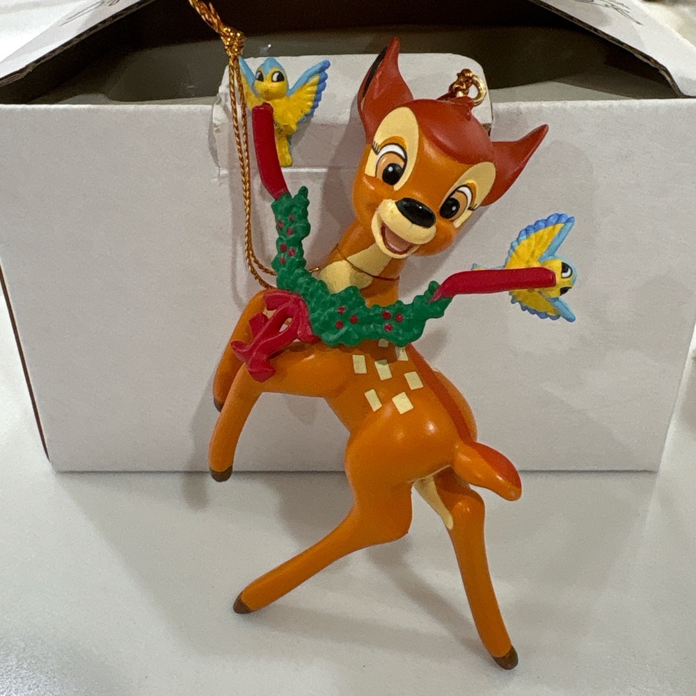 Disney Christmas Magic Bambi Ornament #26231-120 Vintage Collectible w Box‎